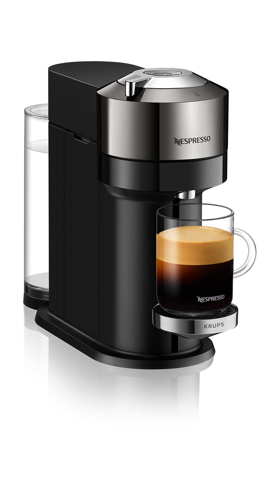Vertuo Next machine à café Cafetière à dosette 1,1 L, XN910C10, Noir, Gris
