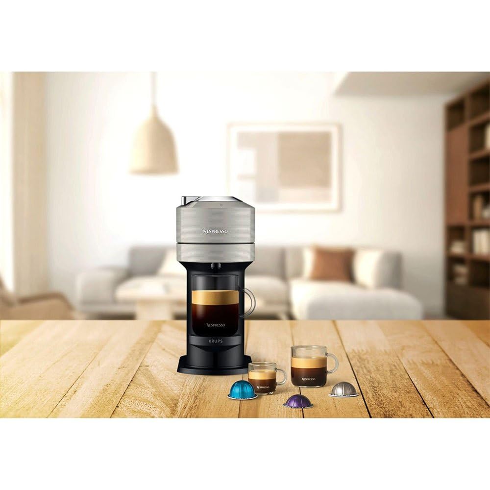 Vertuo Next Semi-automatique Cafetière à dosette 1,1 L, XN910B, Gris