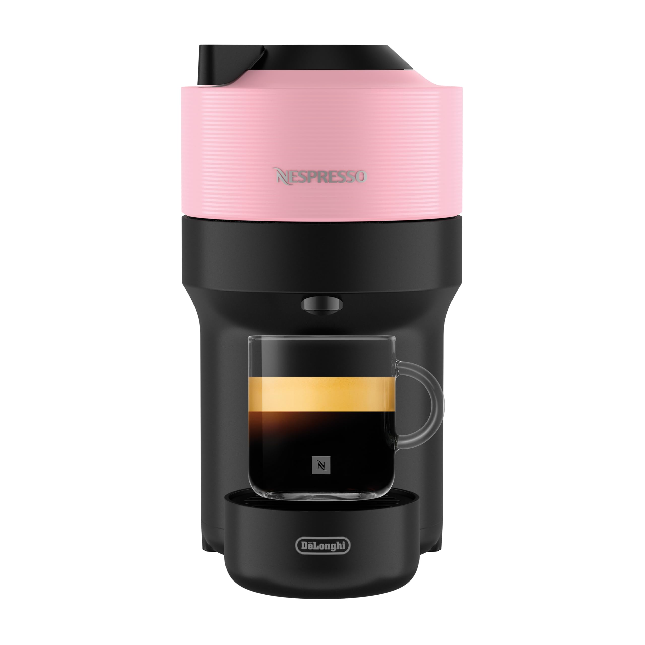 Machine à Café Vertuo POP Rose, Capsules café Vertuo seulement, Technologie Centrifusion, 5 Tailles de Tasses, Arrêt Automatique, ENV90.P, Rose