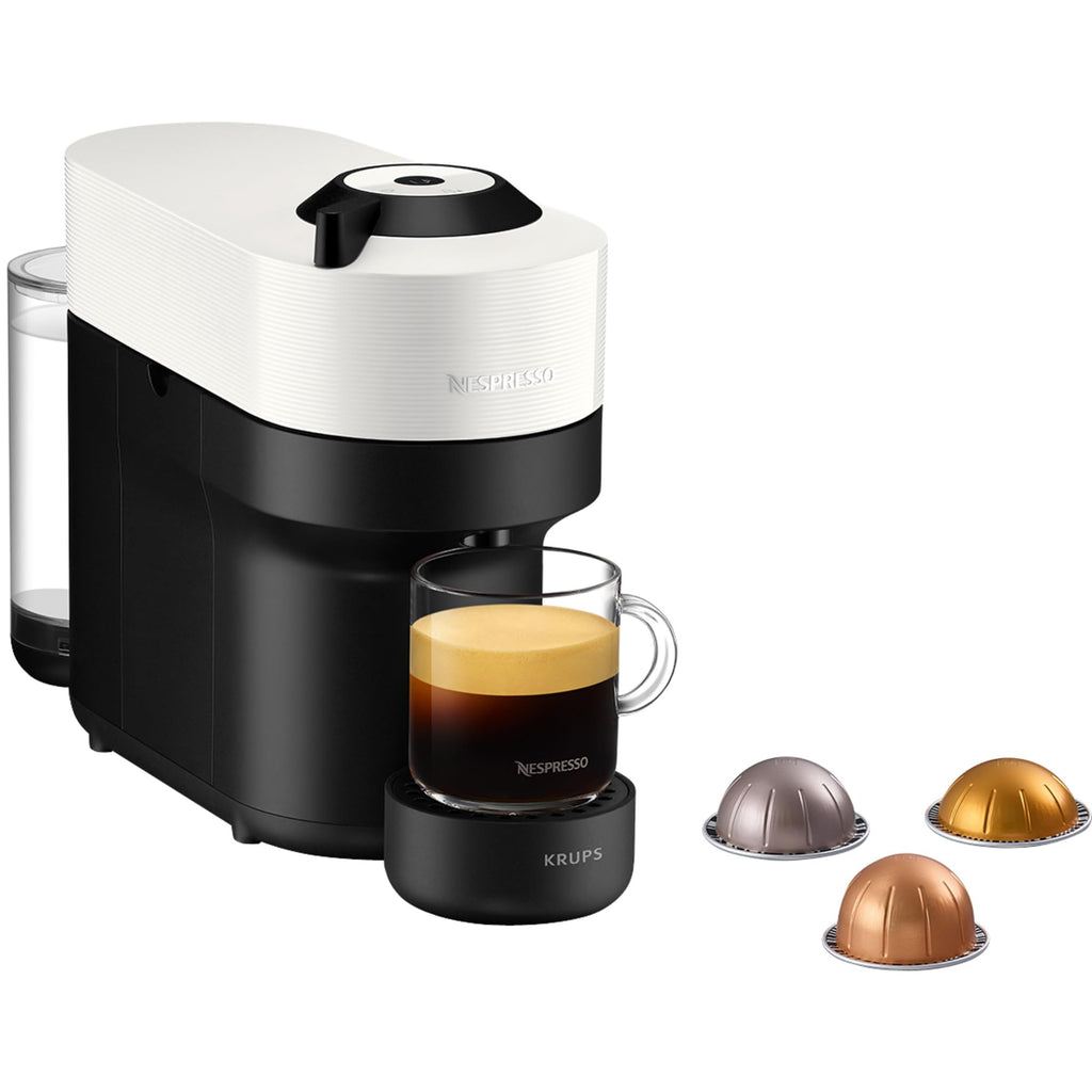 VERTUO Pop Cafetière à capsules, machine à expresso, 4 tailles tasses, technologie Centrifusion, Blanc, XN9201&nbsp;