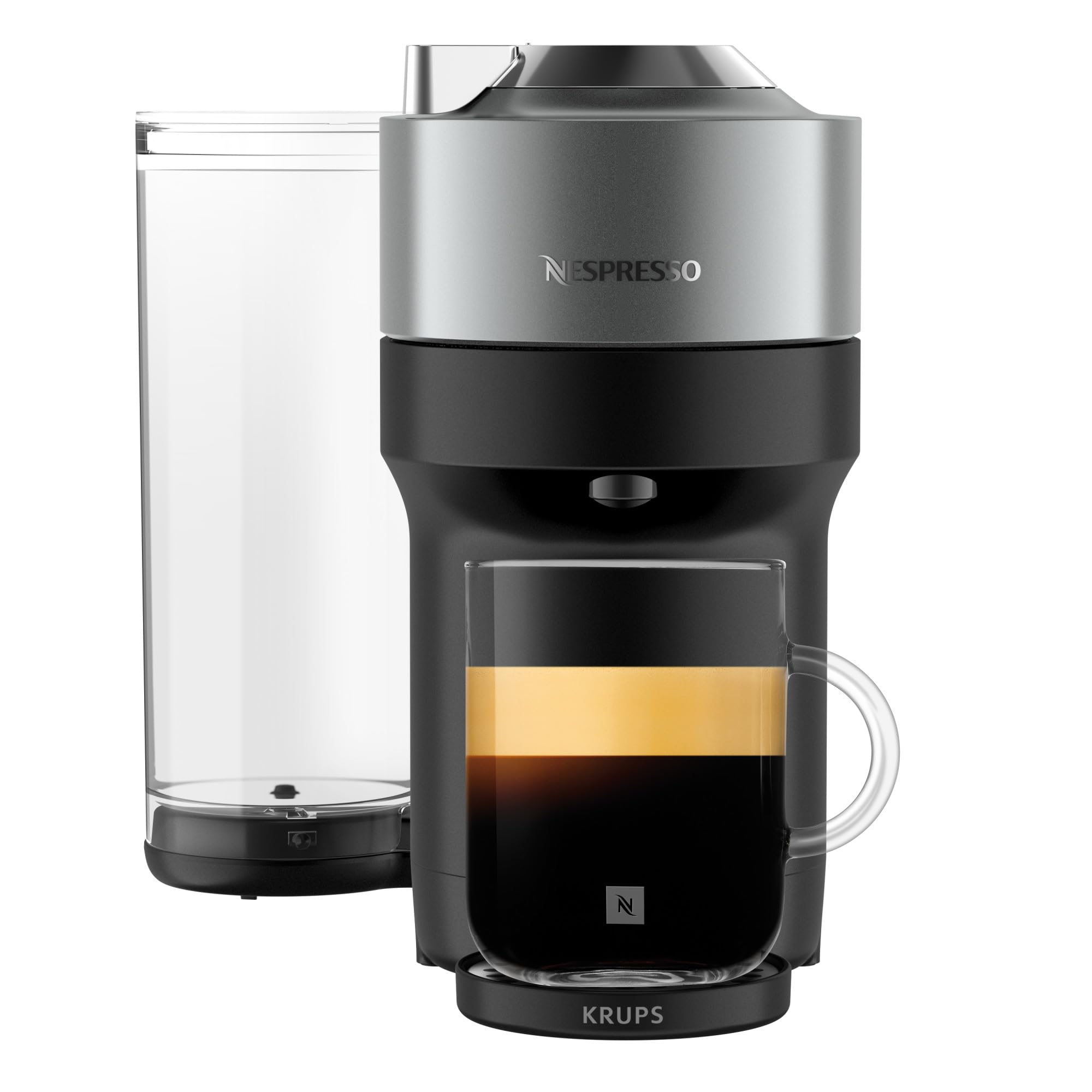 Machine à Café Vertuo POP+ Argent, Capsules café Vertuo seulement, Arrêt Automatique, YY5359FD, Argent