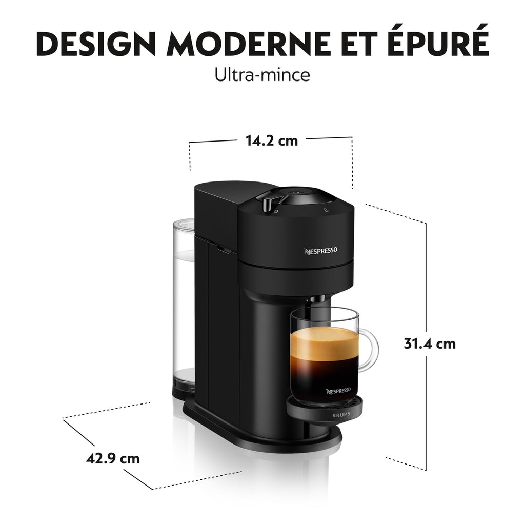 Machine à Café Vertuo Next Gris Claire+52 capsules offertes, Arrêt Automatique, YY5902FD, Gris