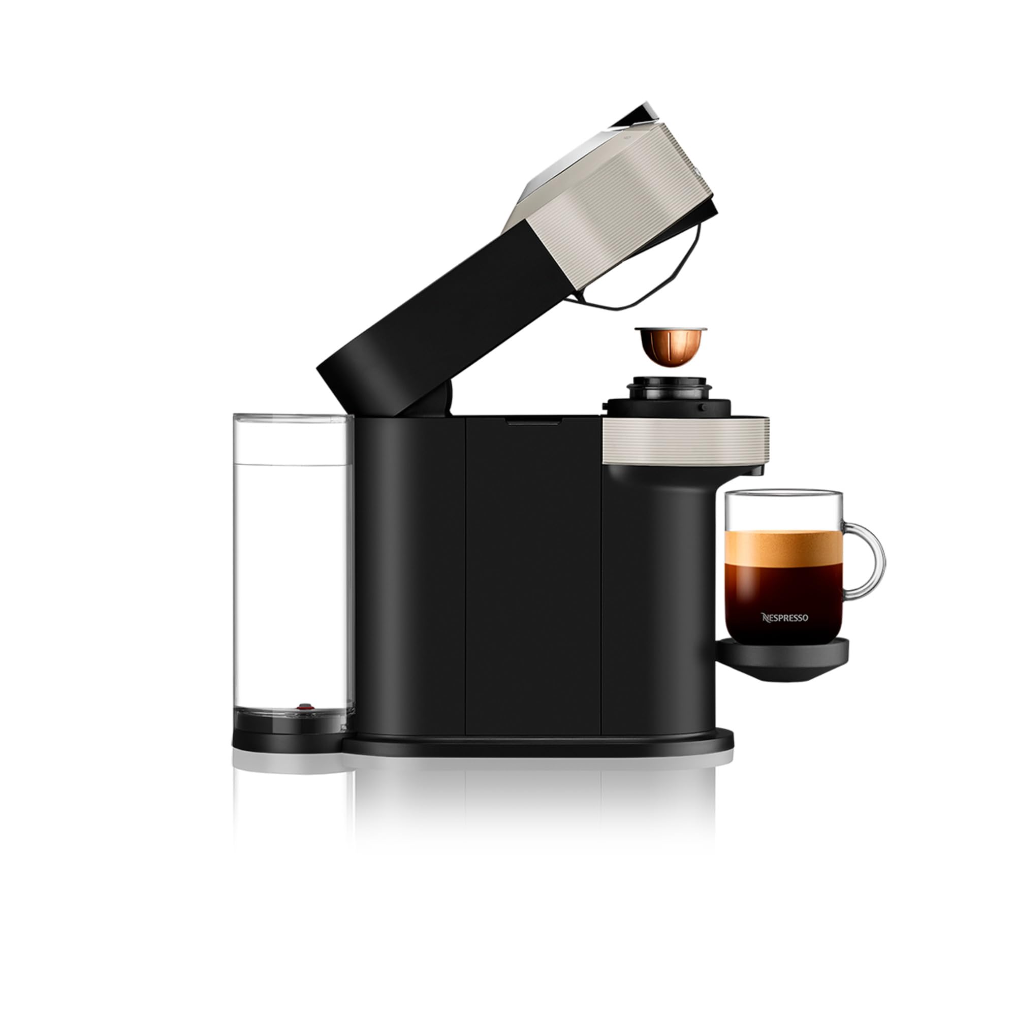 Machine à Café Vertuo Next Gris Claire+52 capsules offertes, Arrêt Automatique, YY5902FD, Gris