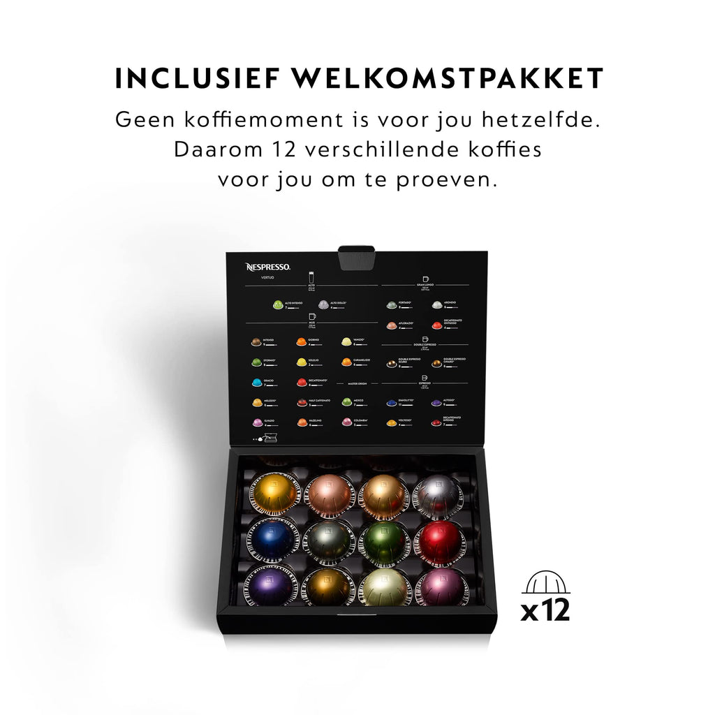 Vertuo Next machine à café Cafetière à dosette 1,1 L, XN910C10, Noir, Gris