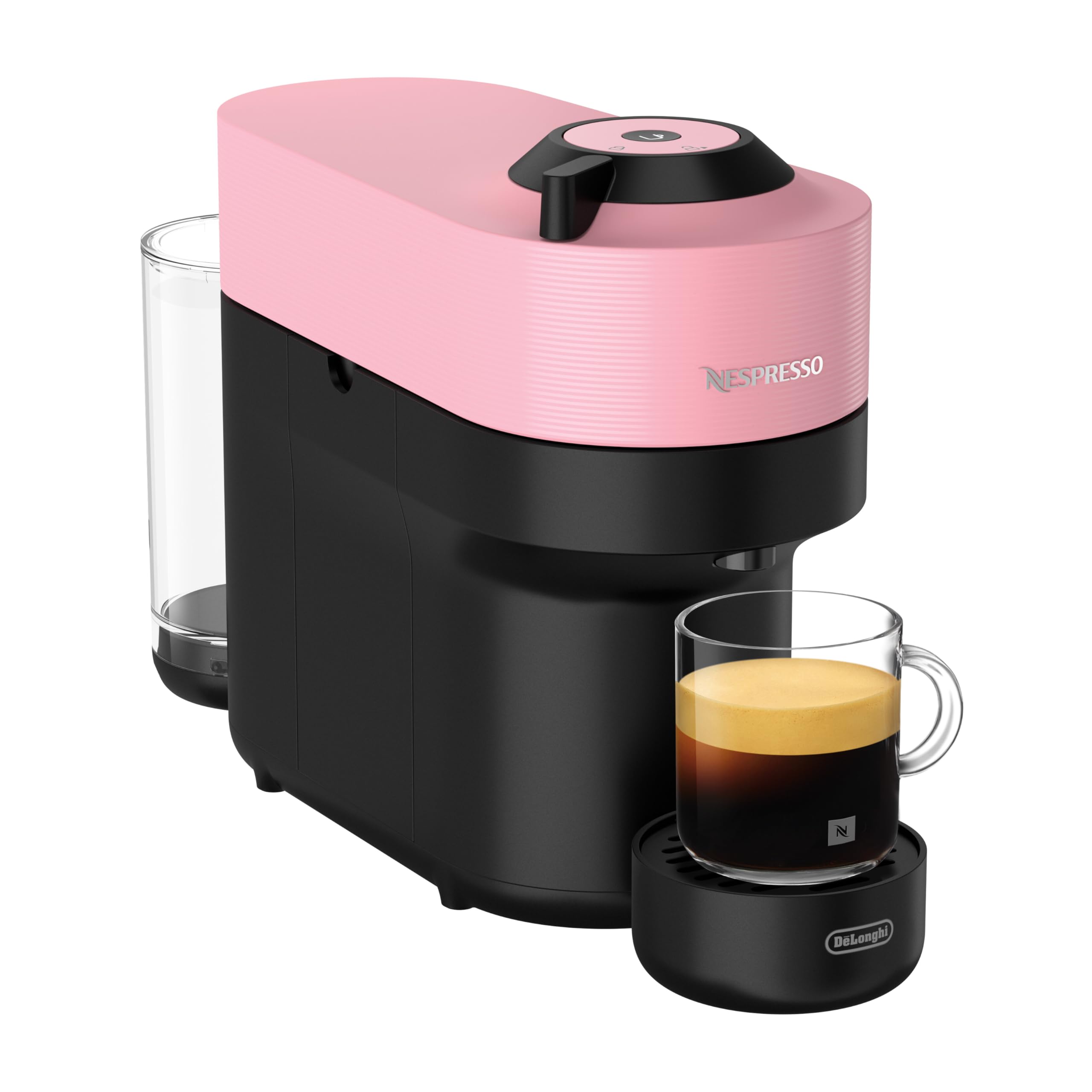 Machine à Café Vertuo POP Rose, Capsules café Vertuo seulement, Technologie Centrifusion, 5 Tailles de Tasses, Arrêt Automatique, ENV90.P, Rose